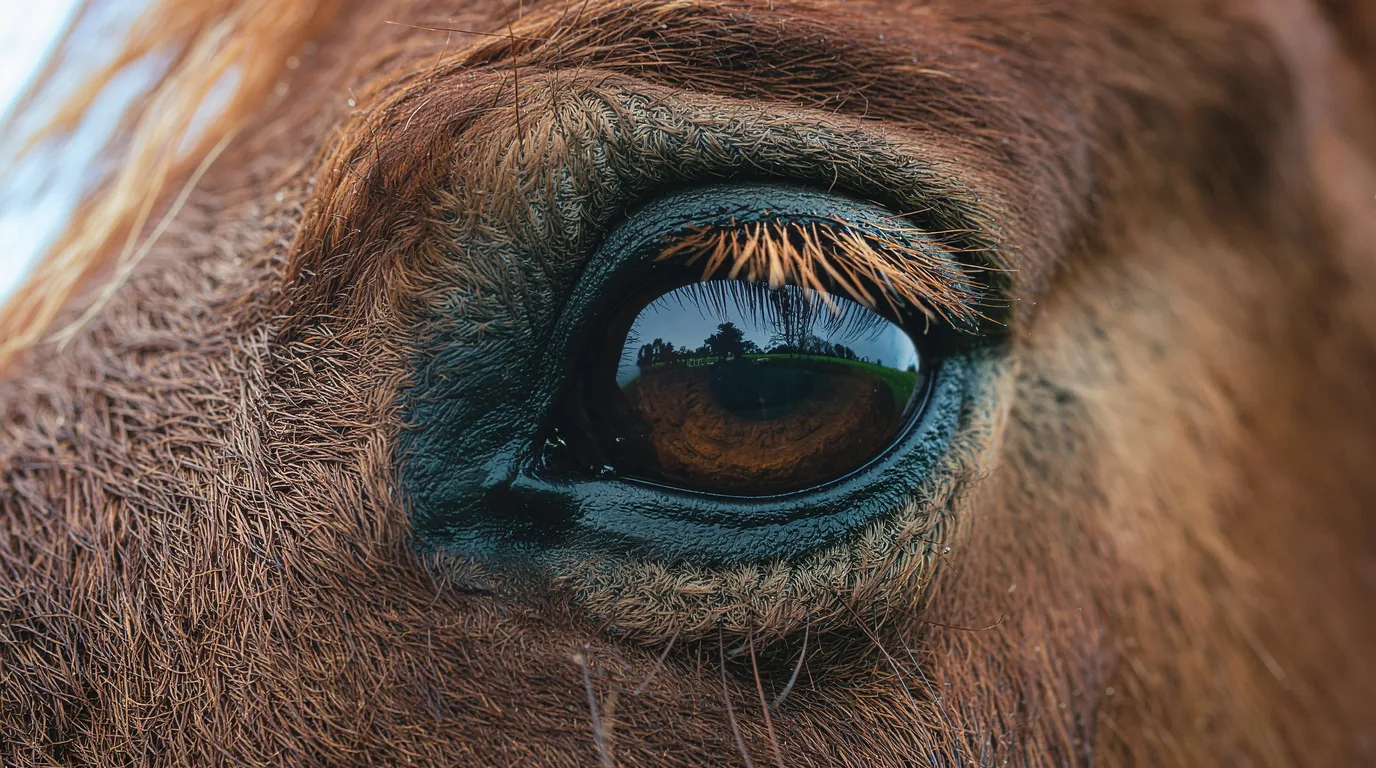 Un regard de cheval au Les Crins d'Ayla, Liginiac
