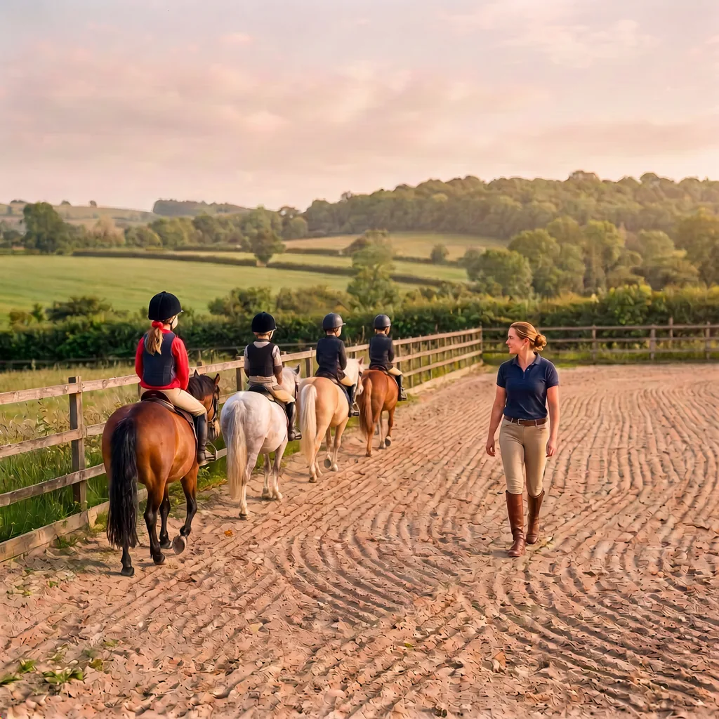 Cours de poney à Liginiac, Corrèze